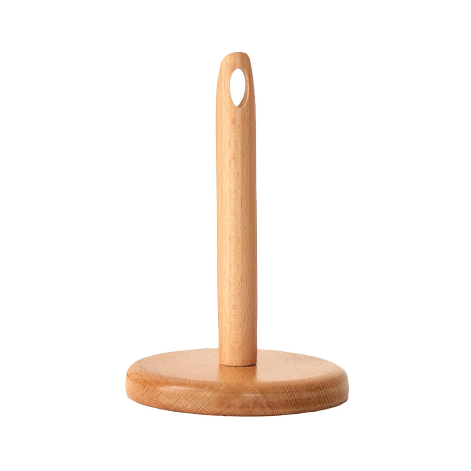 Juego de 3 soportes giratorios de lana de madera para el hogar, ganchillo y manualidades