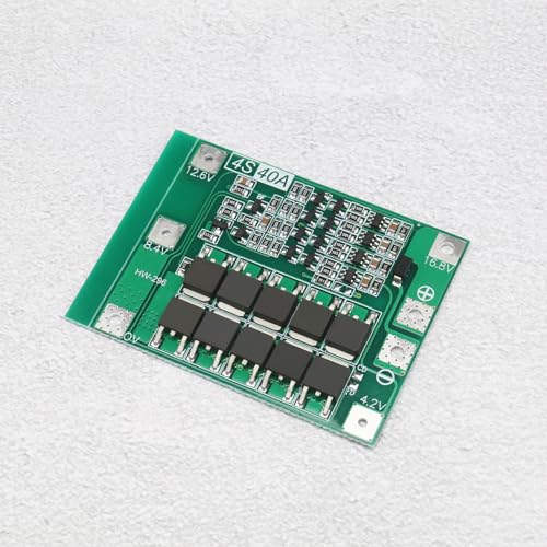 Be In Your Mind 2 Stück 4S 40A Li-Ionen Zellschutzplatine Li-Ion Lithium Batterie 18650 Ladegerät PCB BMS Schutzplatine mit Balance für Bohrmotor