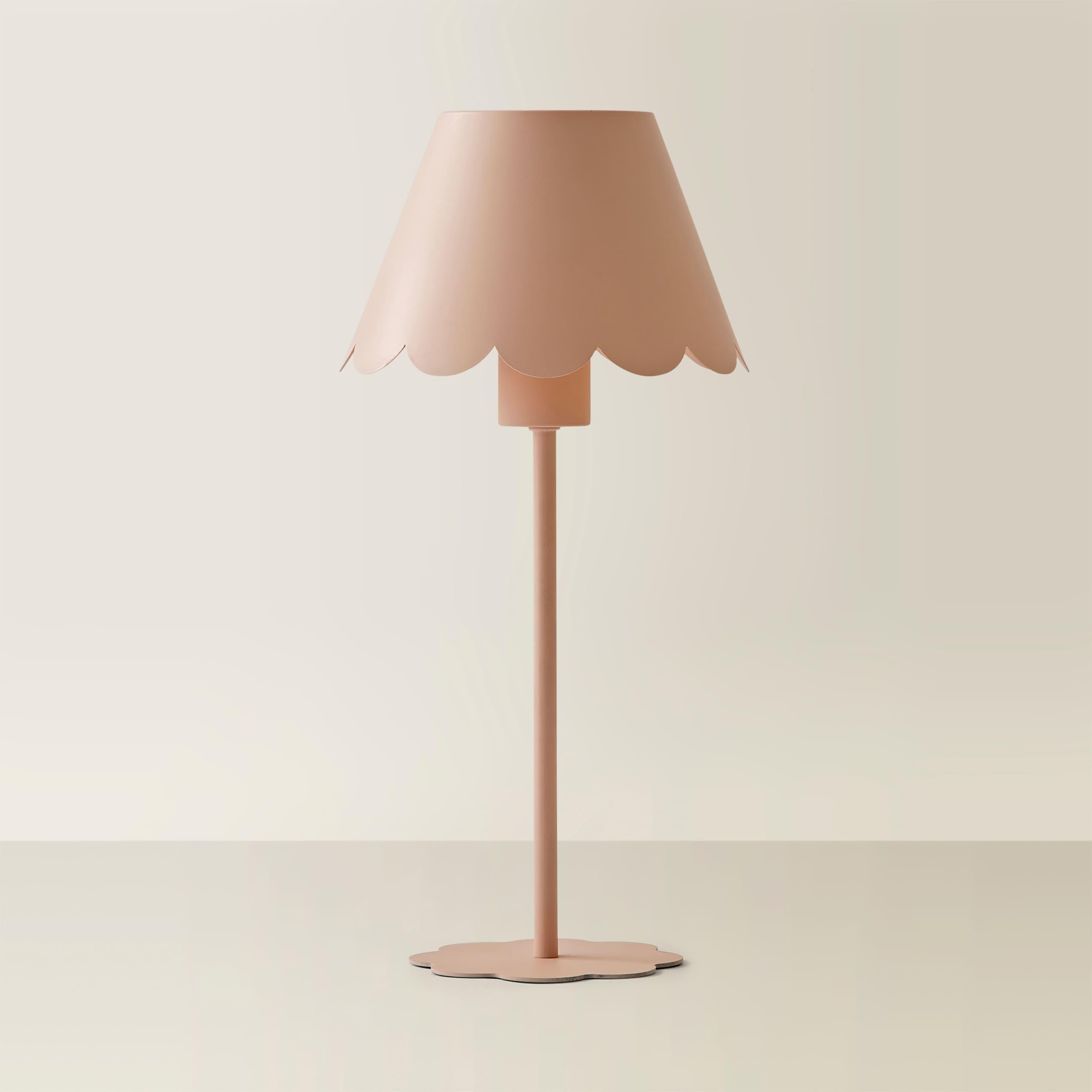 ValueLights | Hattie Pink Scallop Rechargeable Table Lamp | Table Lamp, Home Décor & Improvement Essential