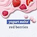 Gerber Stage 3 Baby Food Snacks, Red Berries Organic Yogurt Melts, Freeze Dried Yogurt and Fruit Snacks for Babies, Baby Led Feeding, 7-Pack