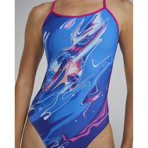 TYR Durafast Elite Trinityfit One-Piece Swimsuit for Women - Athletic Training and Competition Swimwear Designed for Long-Lasting Durability - Chlorine-Proof - Royal/Multi, 26 by TYR - Used condition - Image 3