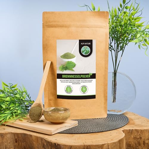 Alpi Nature Brennnessel Pulver 500g, Brennesselpulver, Brennnesselblätter getrocknet und gemahlen