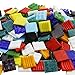 BcPowr 160PCS Assorted Colors 3/4" (20mm) Mosaic Tiles, Bulk Mosaic Tiles for Crafts Venetian Glass Tiles Glass Tiles for Backsplash Mosaic Glass Pieces Home Decoration DIY Crafts (1 Pound, Square)