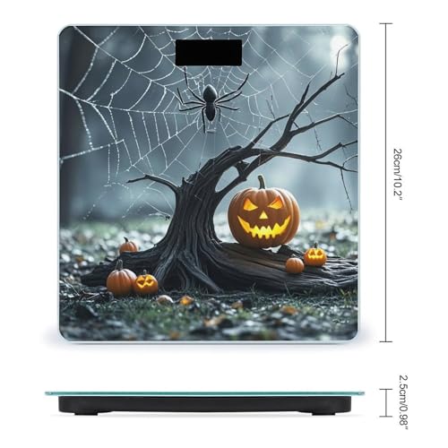 Báscula de baño digital Smiling Face Pumpkin vidrio templado miniatura 2