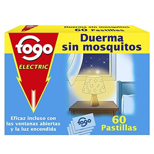 Fogo Anti-Mosquitos Insecticida Insectos 60 Pastillas para Aparato Eléctrico
