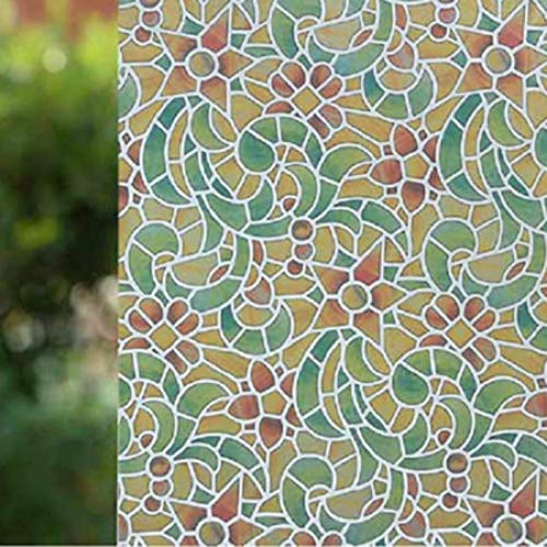 Image of JAAMSO ROYALS Fluted Glass Film, Window Sticker, Glass Wallpaper, Stickers for Door Design, Decorative Frosted Film, Window Wallpaper (45 CM * 180)
