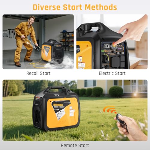 5000W Portable Dual Fuel Inverter Generator RT005DEi