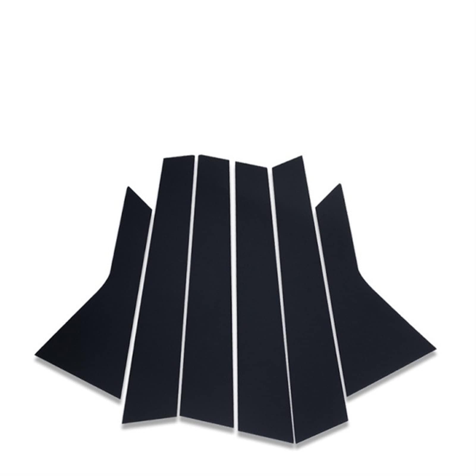 TaoZong Window Door Cover Trim for CRV 2007-2011 6PCS,Pillar Posts Car Window Trim Cover BC Column Stickers Car Accessories,A-bright black style