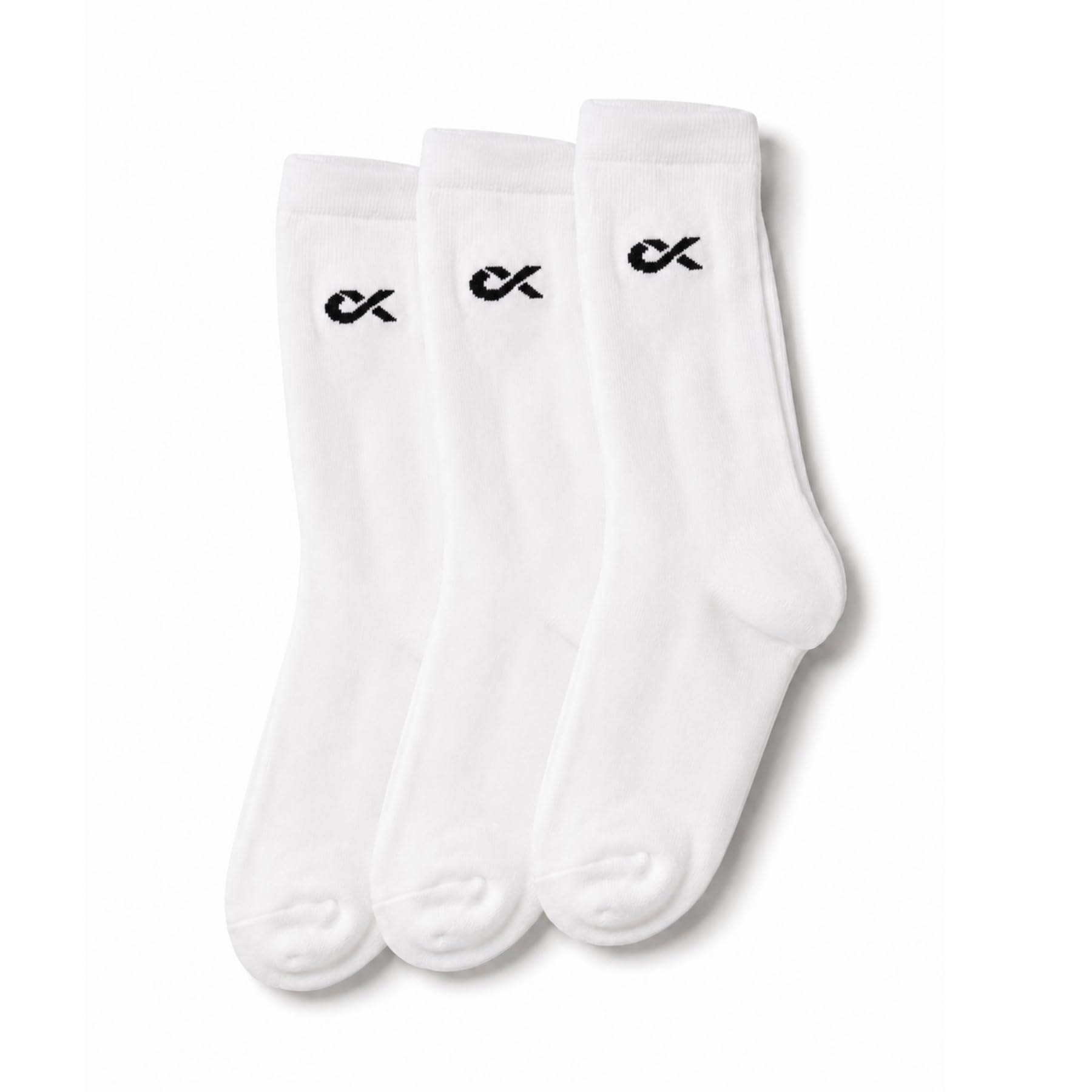 XJARVIS® TEXAS Men’s Formal Crew Socks for Office, Business, School, Uniform & Work Use | Cotton Rich, Odour-Free, Breathable Calf-Length Socks for Men |Pack of 3 (White)
