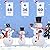Alupssuc 3/4/5 ft Pop-Up Snowman Family, Large 3D Outdoor Collapsible Decor with Warm-White Lights and Snow Velvet Appearance, Perfect for Outdoor Christmas Decorations Holiday Garden Yard Decor