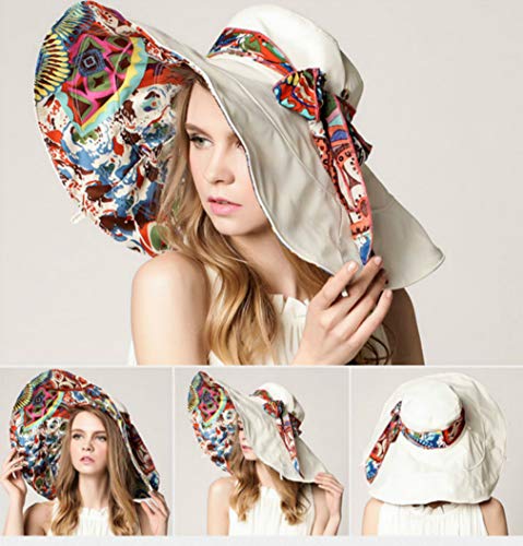 Sombrero de Playa Reversible con Ala Extra Grande miniatura 7