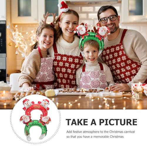 SOIMISS 20 Peças Tiaras Infláveis ​​Para Festa Balão De Desenho Animado Faixas De Cabelo Decorações
