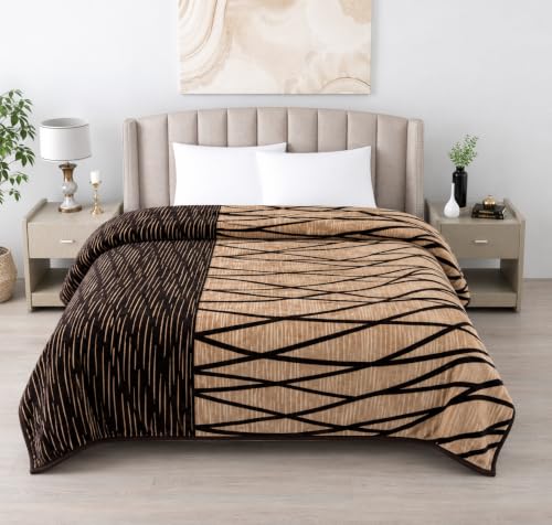 Image of Premium Ultra Soft Flannel Printed Single Blanket 220x160 cm | 200 GSM Warm & Cozy All Season AC Blanket| Lightweight Travel /Camping Throw for Sofa & Couch| Winter Duvet /Quilt
