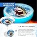 Snowy River Cocktail Toppers, Edible Topper for Cocktails, Milk Shakes, Cakes and Ice Cream (Shark, 6 Pack)