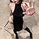 JasmyGirls Sexy Devil Cosplay Lingerie High Slit Babydoll Dress Halloween Anime Ninja Roleplay Outfit Goth High Waist Tank Dresses