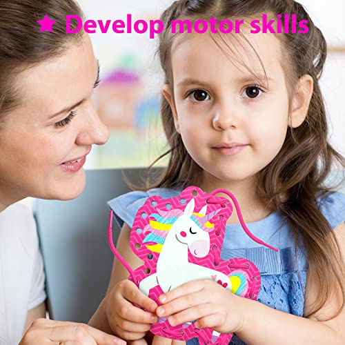 KRAFUN-Beginner-Unicorn-My-First-Lacing-Card-Kit-for-Kids-Arts-Crafts-5-Easy-Princess-Lacing-Projects-Instructions-Included-Lacing-Cards-for-Toddlers-Fine-Motor-Preschool-Skills-Toys KRAFUN-Beginner-Unicorn-My-First-Lacing-Card-Kit-for-Kids-Arts-Crafts-5-Easy-Princess-Lacing-Projects-Instructions-Included-Lacing-Cards-for-Toddlers-Fine-Motor-Preschool-Skills-Toys