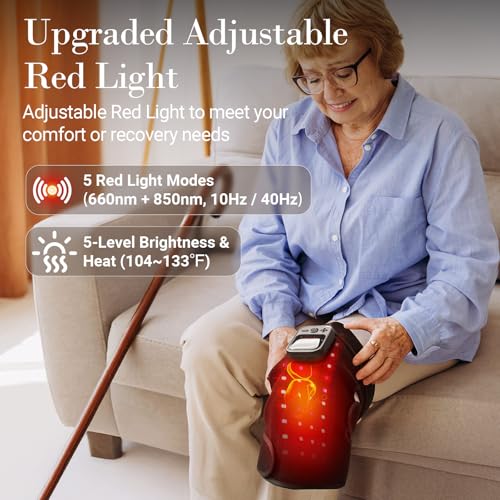 Masajeador de pies con calor y masajeador de rodillas con luz roja, apto para FSA miniatura 6