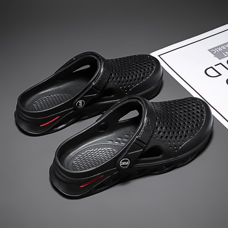 Image of SECHRITE Clogs for Men Slip on Rubber Clogs Summer Water Shoes Gardening Shoes