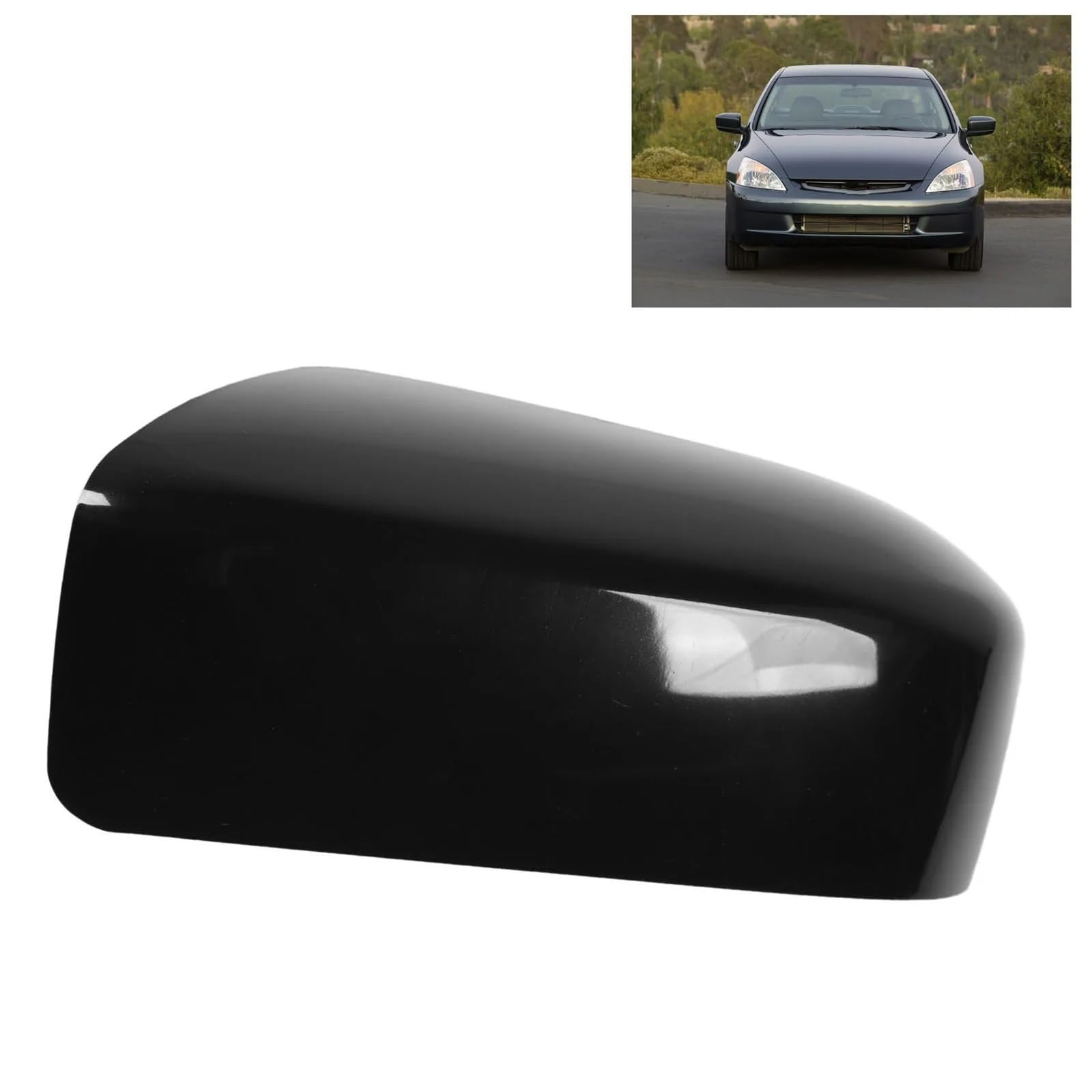 Auto Spiegelkappen Für Accord 2003 2004 2005 2006 2007 | Seitenrückspiegelabdeckung, schwarz, wetterfest, schützender Türspiegel, Seitenrückspiegel(Right)