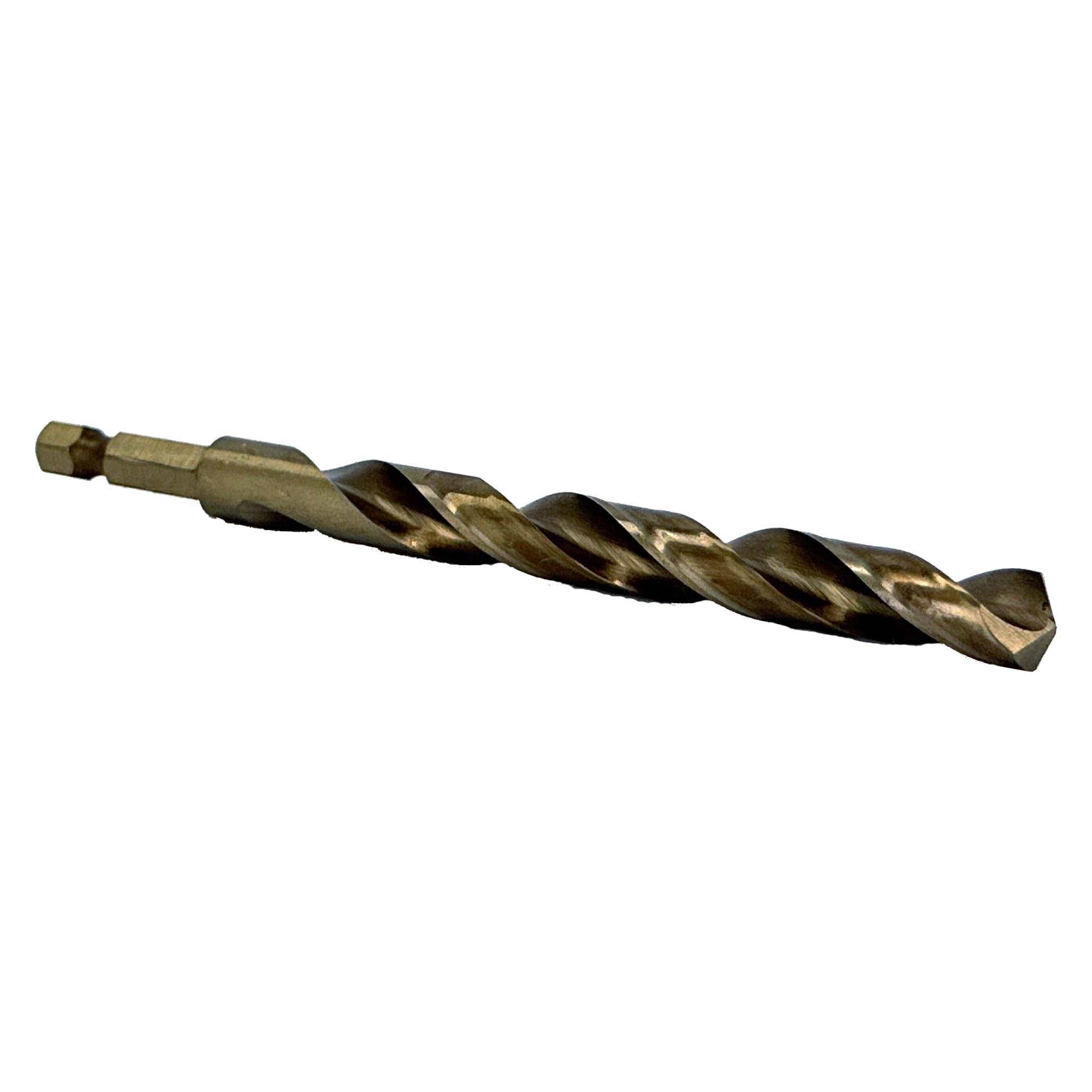 Drill America Broca de cobalto de cambio rápido de 25/64 pulgadas con vástago hexagonal, serie COHEX