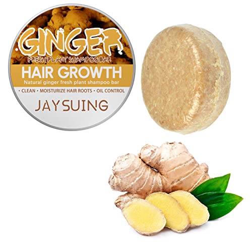 Jabón De Champú De Jengibre Anticaída, Anticaspa y Para El Crecimiento Del Cabello - Barra De Champú Sólido