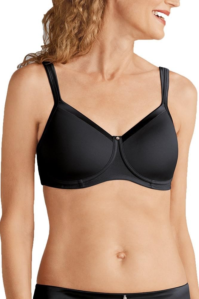 Amoena Women's Lara Satin Pocketed Seamless Wire Free Tshirt Bra