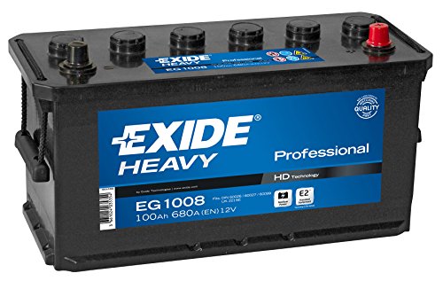Batería Exide EG1008 de 100 Ah y 680A para camión industrial