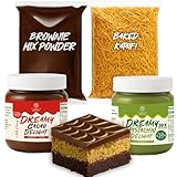 Dubai Chocolate DIY Kit – All-in-One Viral Dubai Brownie Creation Set with Browni Powder and Filling – Fun Baking Activity for All Skill Levels