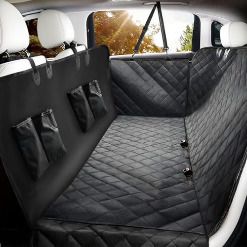 MZROT Hundedecke Auto Rückbank, Autoschondecke Hunde Autositz Rückbank Seitenschutz Wasserdicht & Kratzfest Hundematte Autositzbezug Universal für PKWs, LKWs und SUVs