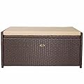 Barton Deck Box w/Seat Cushion 60 Gallon Outdoor Patio Storage Bench Shed Cabinet Container Furniture Pools Yard Tools Porch Backyard
