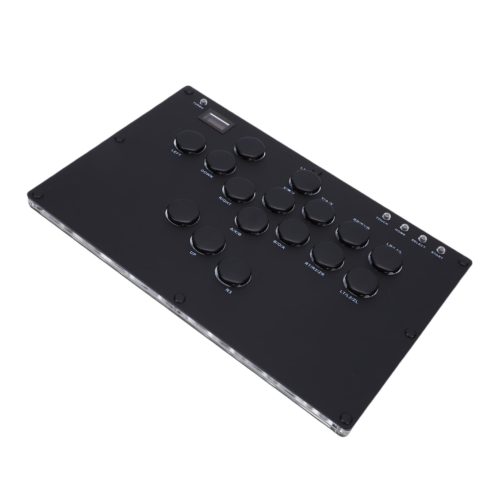 Fight Stick, 16 Klawiszy z możliwością Wymiany Podczas Pracy z Niestandardowym Oświetleniem RGB, Kontroler do Konsol do Gier i urządzeń Mobilnych