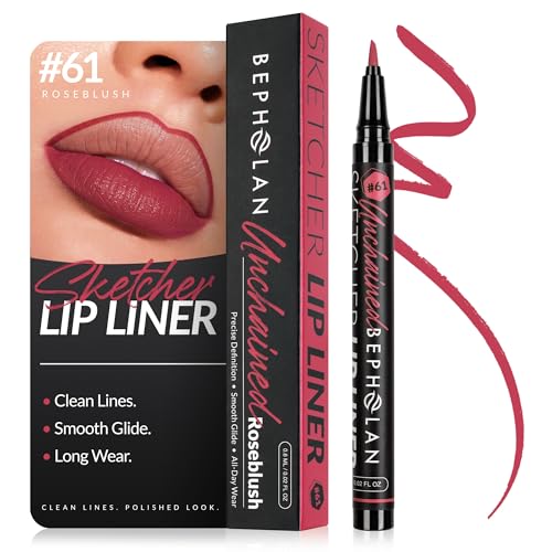 BEPHOLAN Liquid Lip Liner Lip Stain Makeup, Waterproof Seamless Lip Liner, Long Lasting All-Day Wear Lip Stain Finish (06 Unchained)