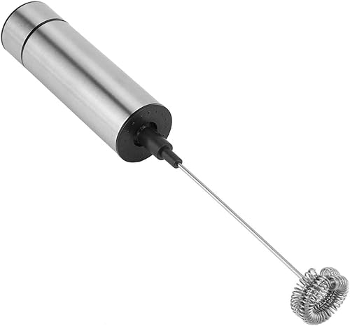 Miniatura 5 de Espumador de leche, espumador de leche eléctrico de mano con batería, batidor de doble resorte, máquina de espuma de café