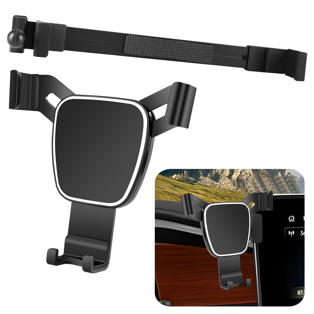 LUNQIN Car Phone Holder for Lincoln Navigator 2018 2019 2020 2021 Auto Accessories Navigation Bracket Interior Decoration Screen Dash Board Mobile