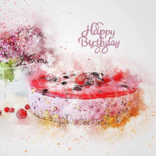 34 Pezzi Happy Birthday Cake Topper, Decorazione