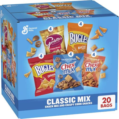 Snack Variety Pack, Chex, Bugles & Gardetto's, 20 snack bags
