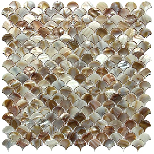MOP Mother of Pearl Shell Fish Scale Tile Backsplash for