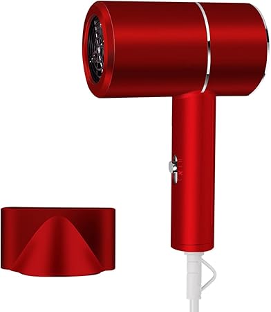 Amazon ミニ小型ヘアドライヤー 大風量 ドライヤー マイナスイオン 風温 風量無段階調節 Led表示 速乾ドライヤー マグネット式ノズル付き 1500w 恒温 ヘアケアツール 人気 軽量 収納しやすい コンパクト 業務 家庭 海外旅行 美容院用ドライヤー プロサロンドライヤー