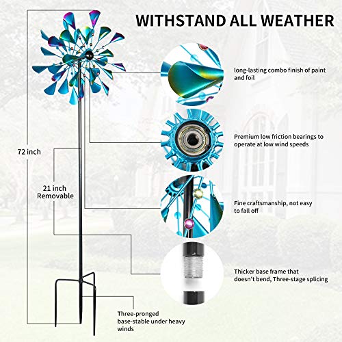 Decoroca-72-Large-Wind-Spinner-Outdoor-Metal-Garden-Clearance-Sculpture-Yard-Decor Decoroca 72 Large Wind Spinner Outdoor Metal Garden Clearance Sculpture Yard Decor