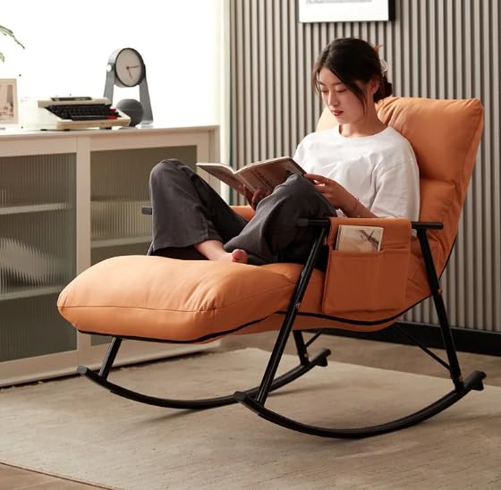 Poltrona de Balanço Lazy: Seu refúgio de conforto. Com design erg...