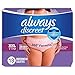 Always Discreet Adult Diapers for Women, Incontinence Underwear, Postpartum Essentials, Disposable Briefs, Max Absorbency, Bladder Leak Protection, 2XL / XXL, 13ct