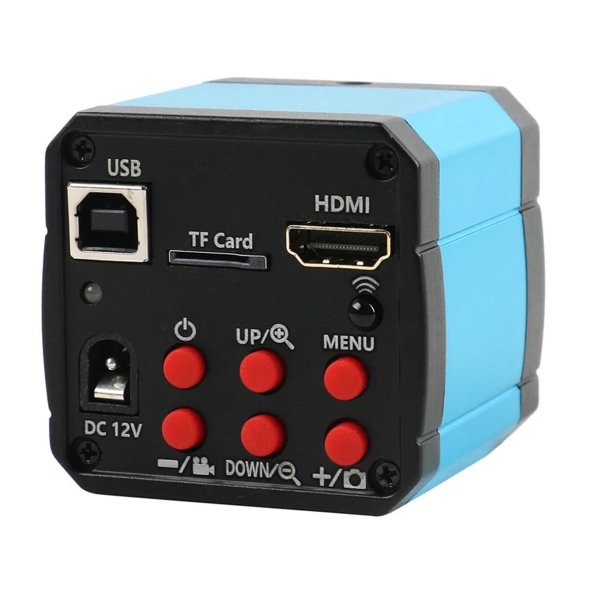 Microscope 18MP 1080P 60FPS USB Industry Video Microscope Camera Zoom C Mount Lens 56 LED Light(Camera)