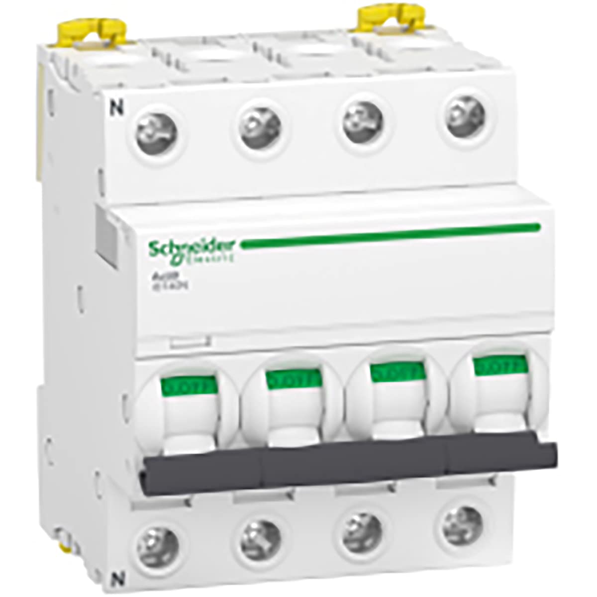 Schneider Electric - Acti9 iDT40N - disjoncteur modulaire - 4P - 40A - courbe C - 6000A/10kA - A9P24440