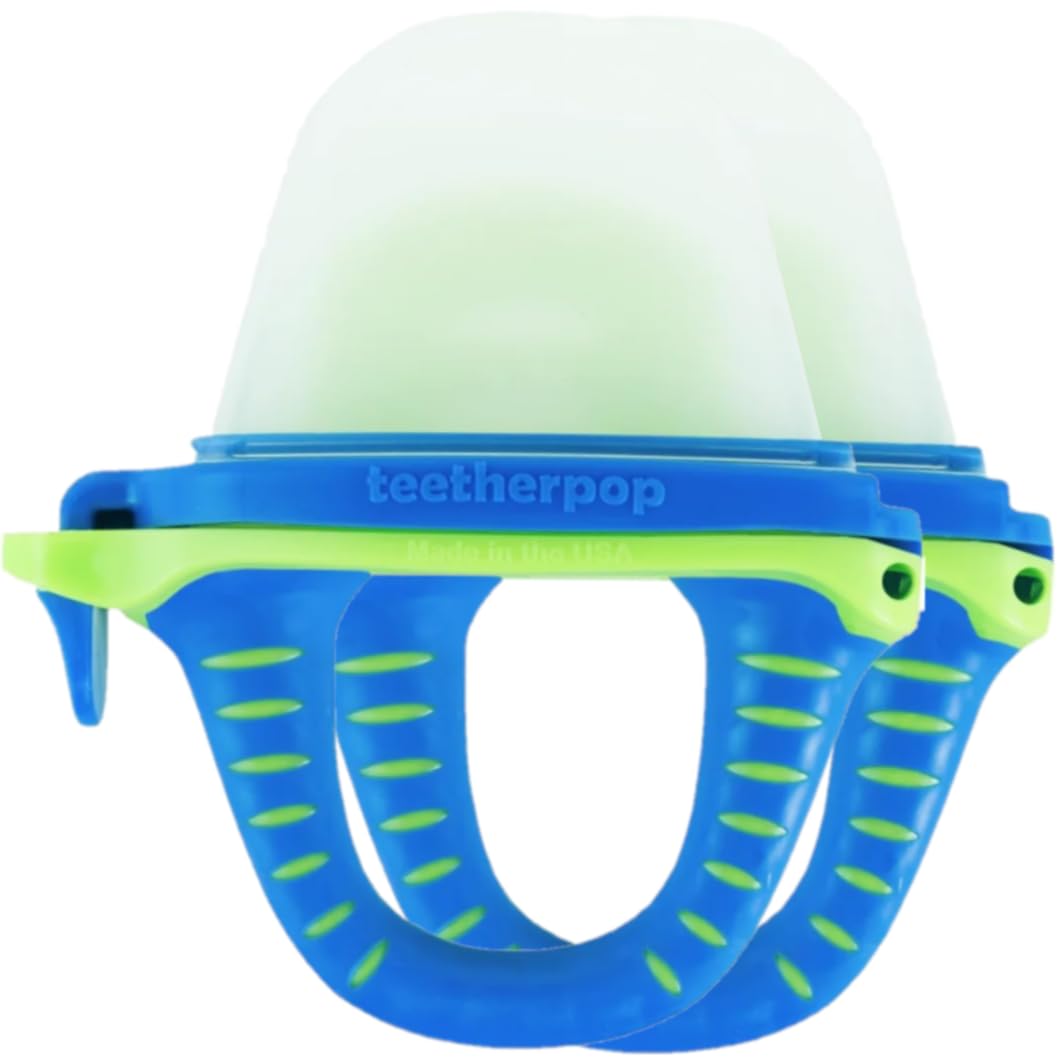 Teetherpop Fillable Freezable Feeder – Spill-Proof Design for Baby Led Weaning – Perfect for Breastmilk Storage, Smoothies, or Purees – Baby Feeding