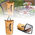 BBQ Blanket for Resting Meat, BBQ Meat Resting Blanket with Zipper, BBQ Bag for Resting Meat, BBQ Blanket Meat Resting Bag, Reusable, Insulated, Large Capacity, Foldable (Small, 15x10x5 inch)