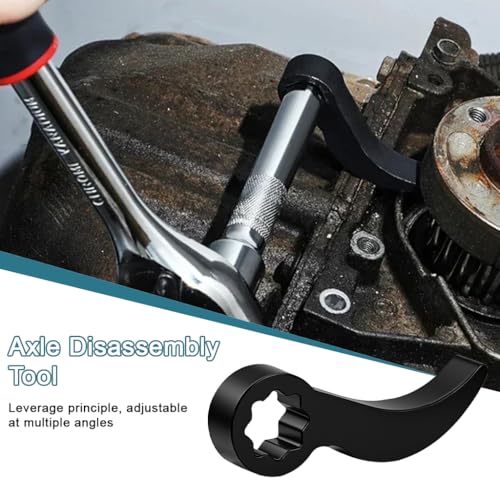 Image of STHIRA Pry Bar Adaptor Head, Heavy-Duty Steel, 1 /2 Inch Star Socket | Lever Extension for Tyre Changer Tasks, Helps Reach Tight Assemblies, Universal Ball Type Fit, Steel Build, Workshop Use