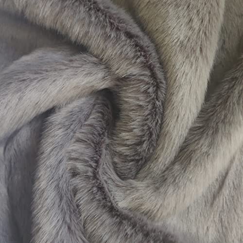 Tissu imitation fourrure coupon 1m fibre de carbone graphite pour couture
