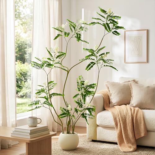 FSOHOI Artificial Locust Tree, 6FT Tall Artificial Plants...