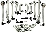 Bapmic 8E0498998 Front Upper & Lower Control Arm Kit Compatible with Audi A4 A4 Quattro 2000-2008