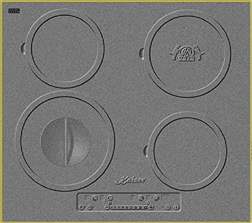 Kaiser Küchengeräte Backofen-Set EH 6355 ElfEm+KCT 6705 RI, Autark, Retro Einbau Backofen, 8 Funktionen+Einbau Kochfeld 60 cm, 4 Kochzonen, Design des Gusseisen Kochfeld, Antique Gold – Bild 5